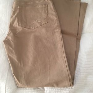 NYDJ skinny tan jean. Size 8.